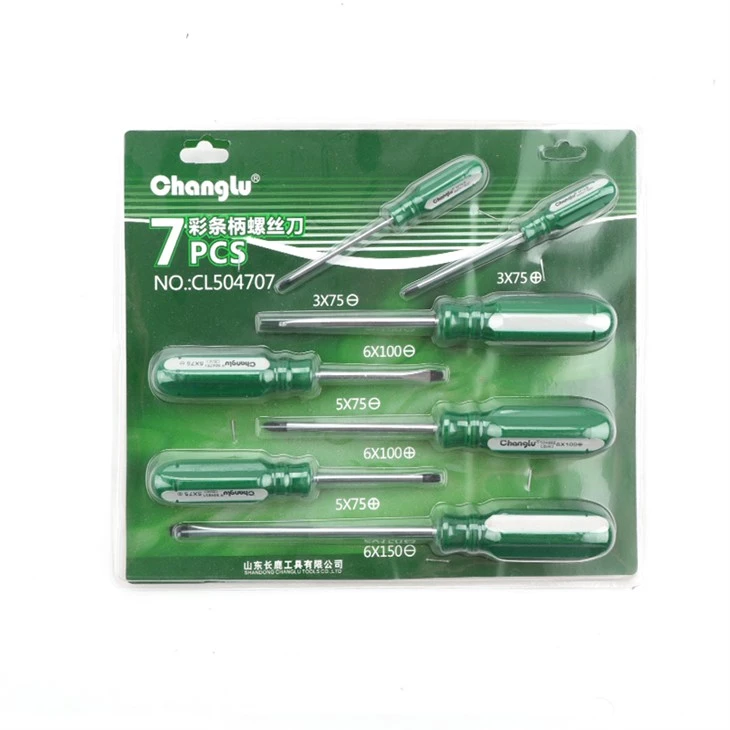 7PCS Color Bar Handle Screw Driver