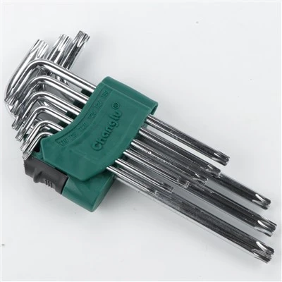 9PCS Mirror Finish Star Type Hex Key Set 402013